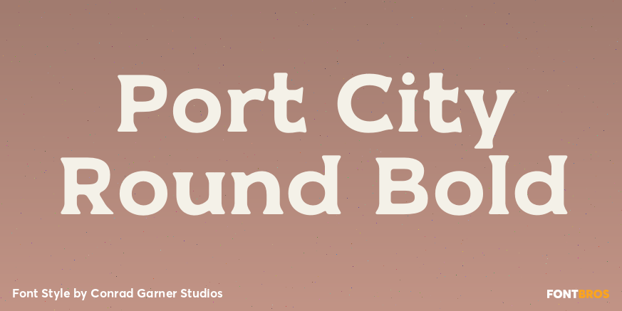 Port City Round Bold Poster