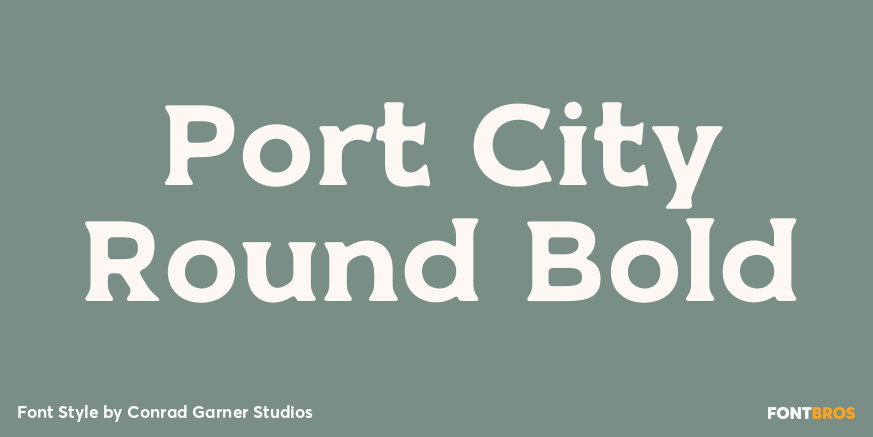 Port City Round Bold Poster