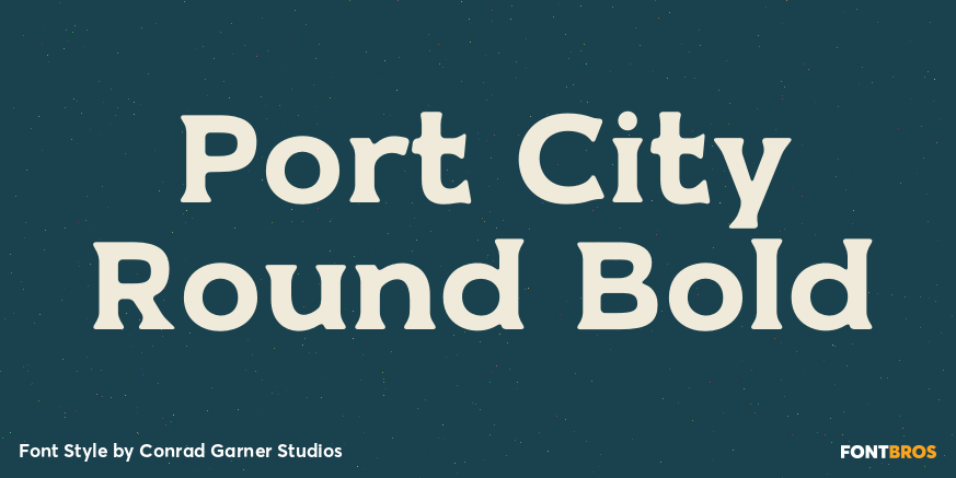 Port City Round Bold Poster