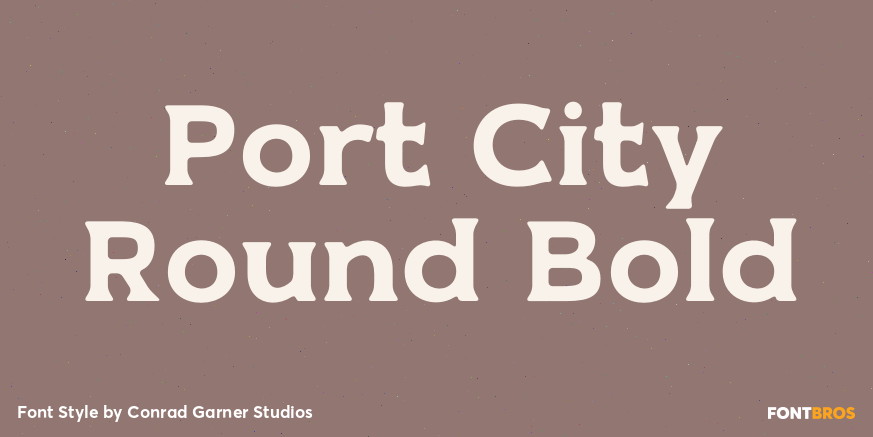 Port City Round Bold Poster