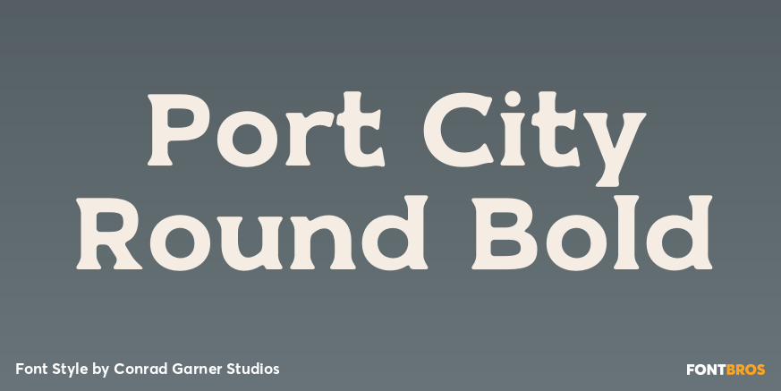 Port City Round Bold Poster