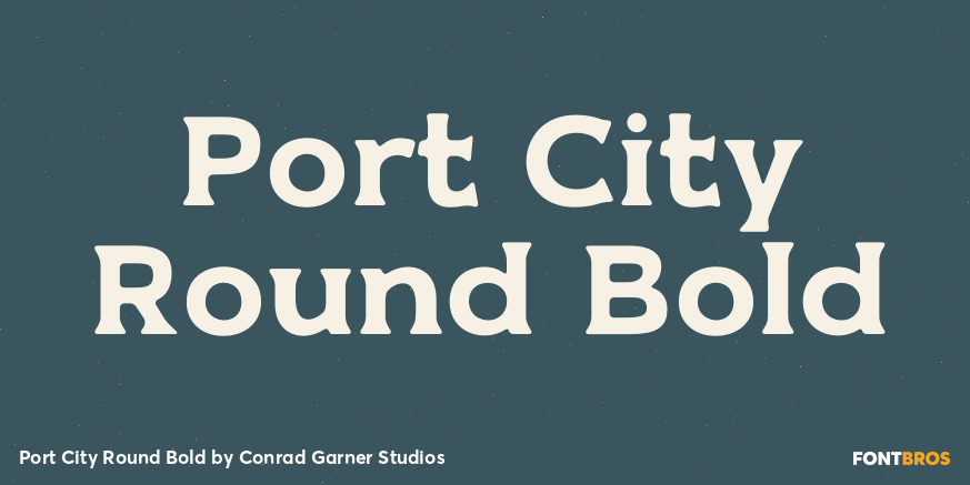Port City Round Bold Poster