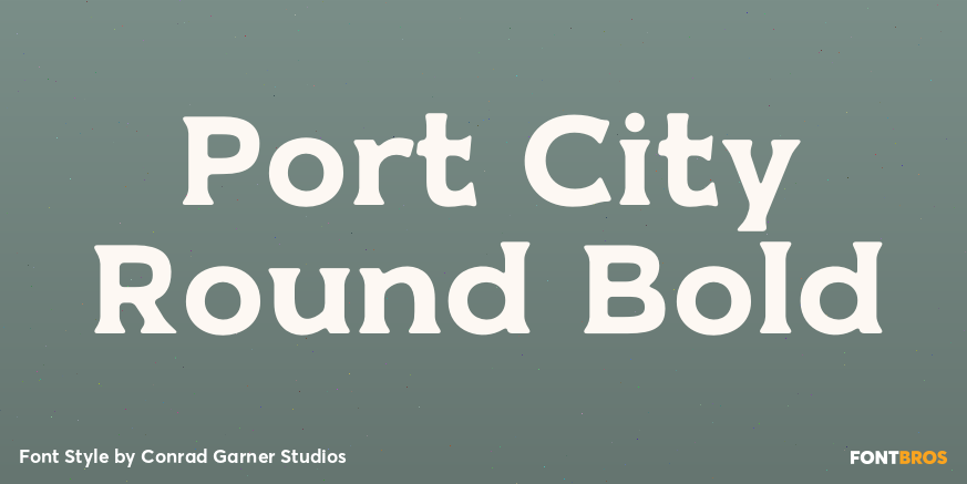 Port City Round Bold Poster