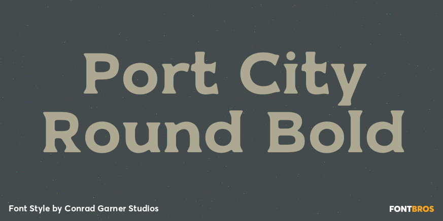 Port City Round Bold Poster