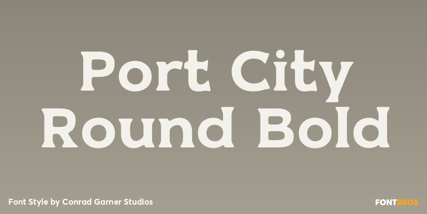 Port City Round Bold Poster