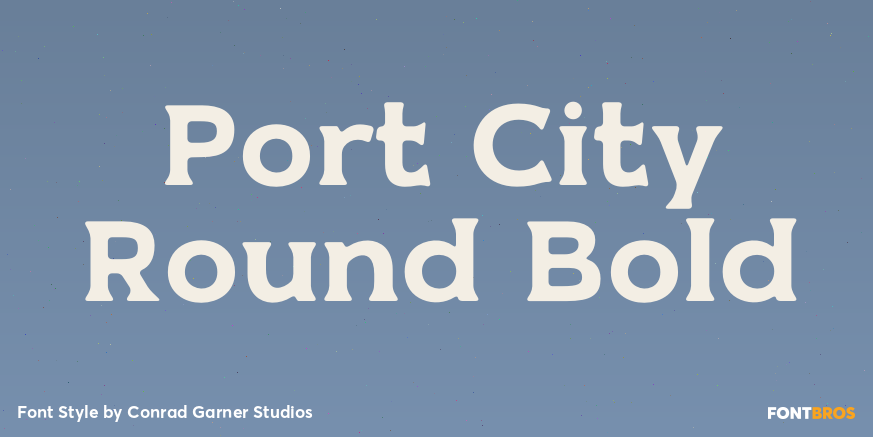 Port City Round Bold Poster