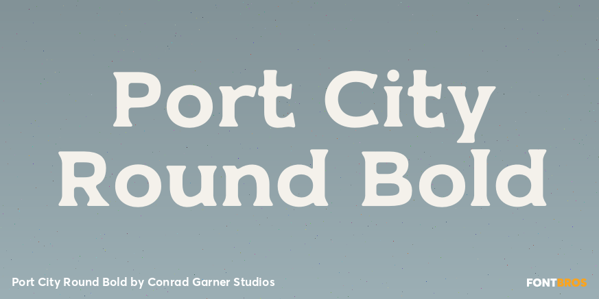 Port City Round Bold Poster