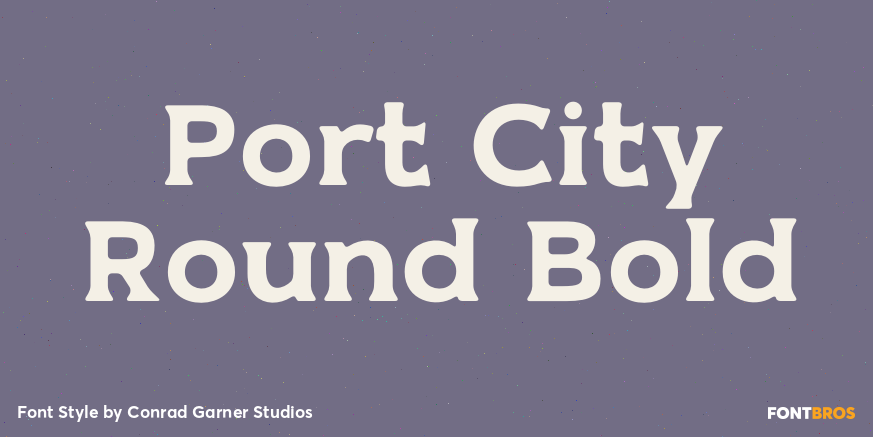 Port City Round Bold Poster