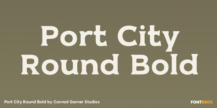 Port City Round Bold Poster