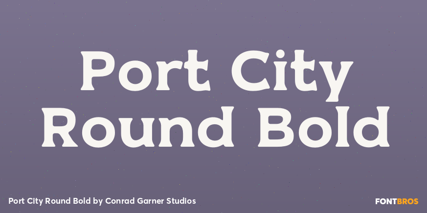 Port City Round Bold Poster