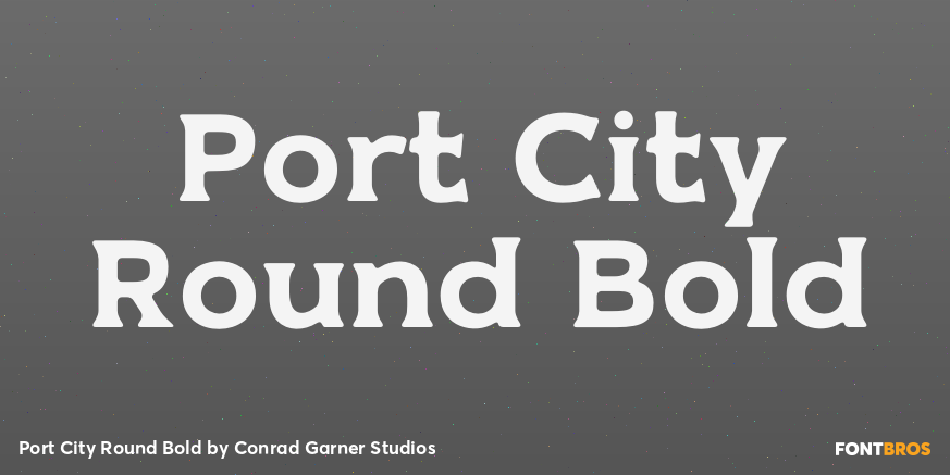 Port City Round Bold Poster