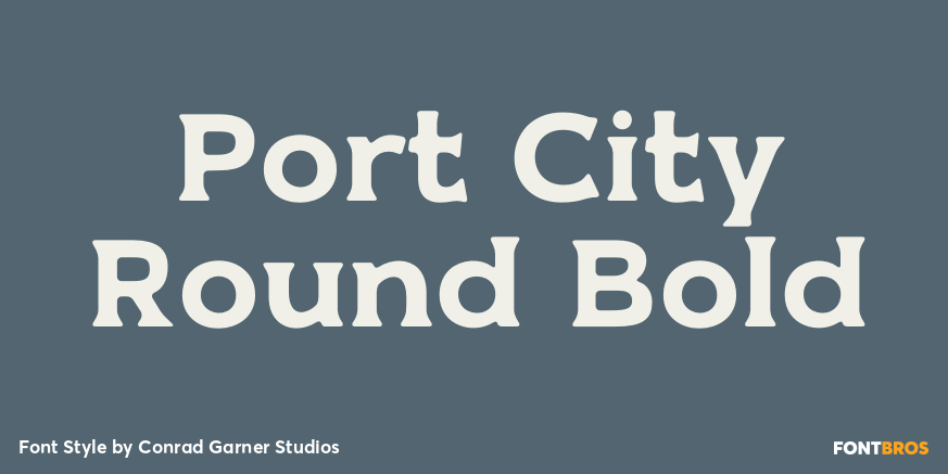 Port City Round Bold Poster