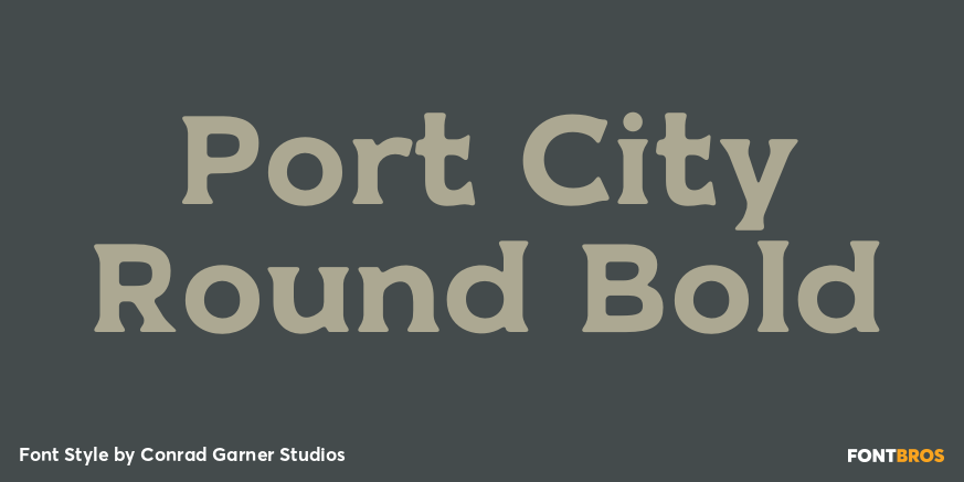 Port City Round Bold Poster