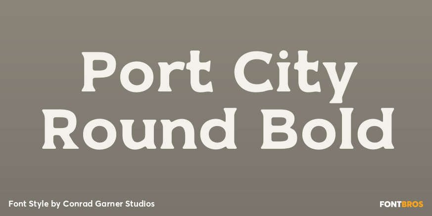 Port City Round Bold Poster