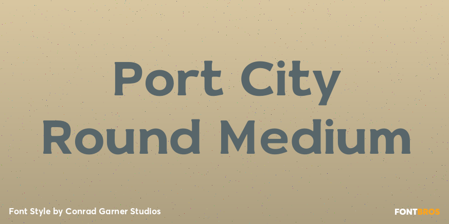 Port City Round Medium Poster