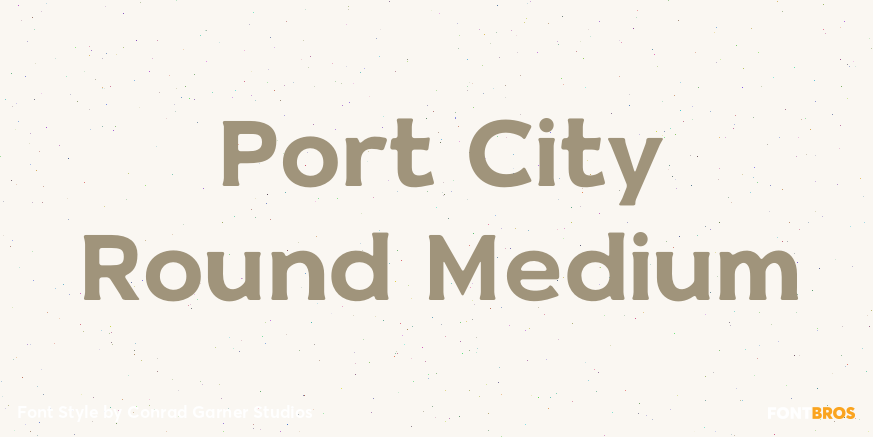 Port City Round Medium Poster