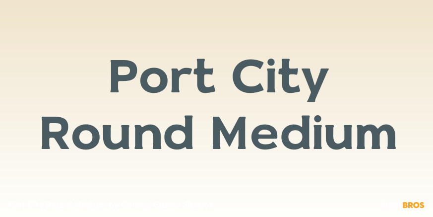 Port City Round Medium Poster