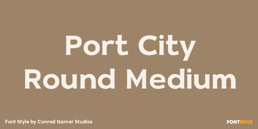 Port City Round Medium Poster