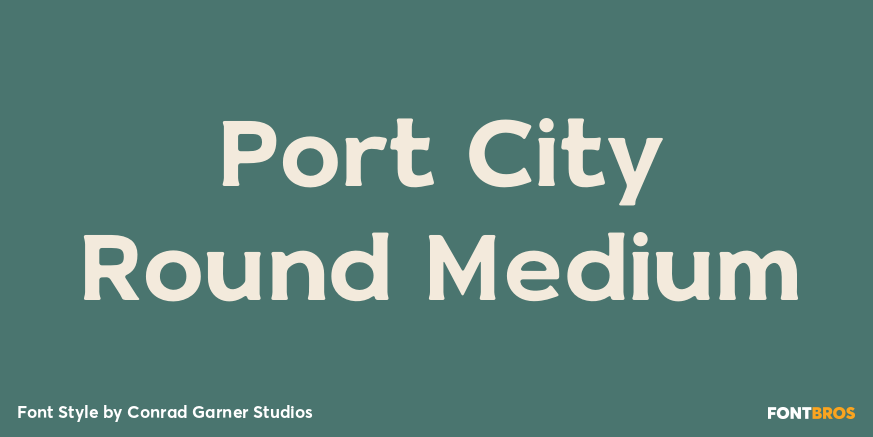 Port City Round Medium Poster
