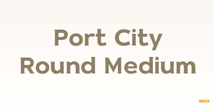 Port City Round Medium Poster