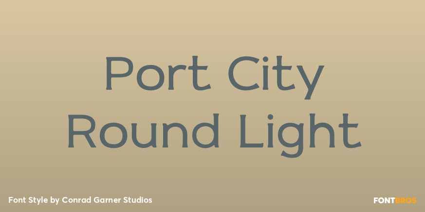 Port City Round Light Poster