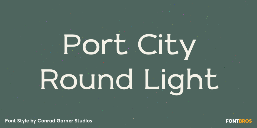 Port City Round Light Poster