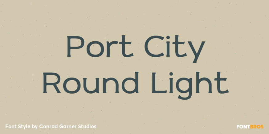 Port City Round Light Poster