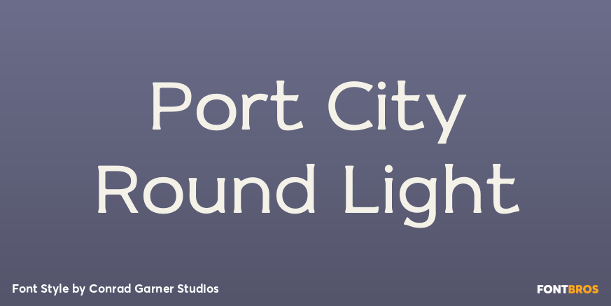 Port City Round Light Poster