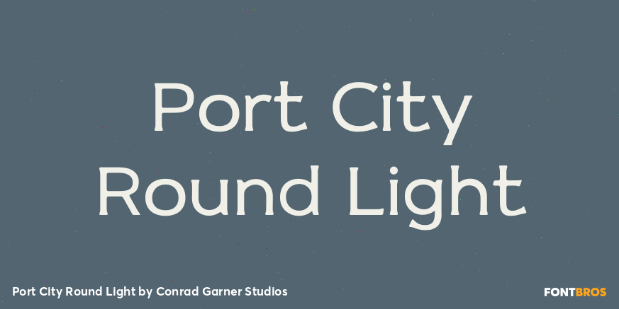 Port City Round Light Poster