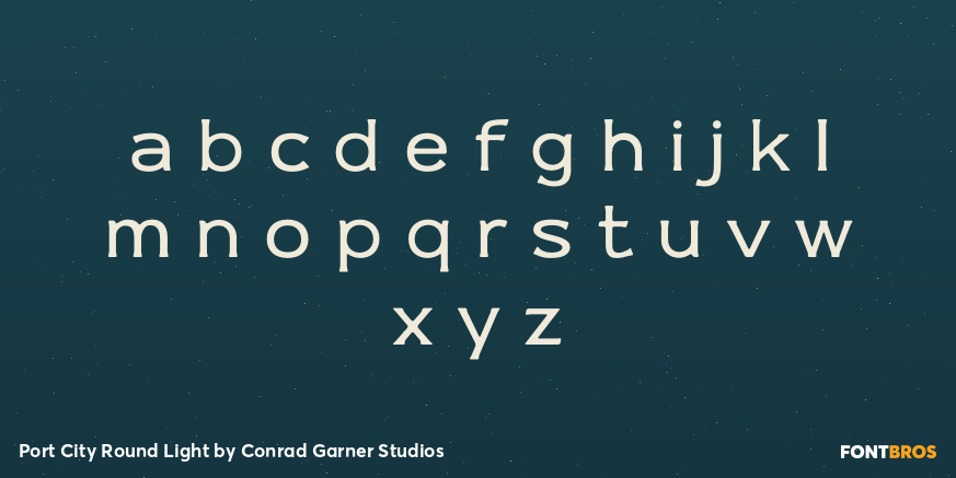 Port City Round Light Font Poster #3