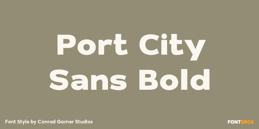 Port City Sans Bold Poster