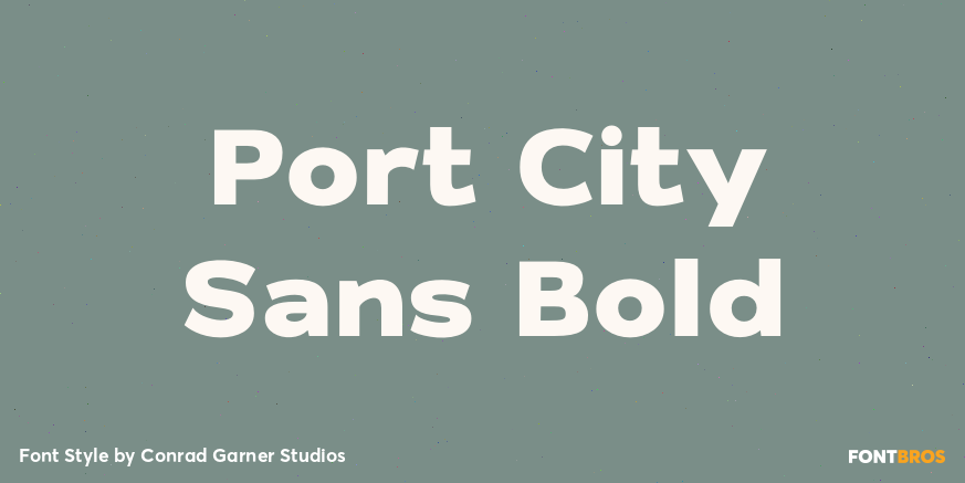 Port City Sans Bold Poster