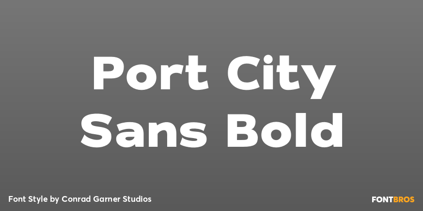 Port City Sans Bold Poster
