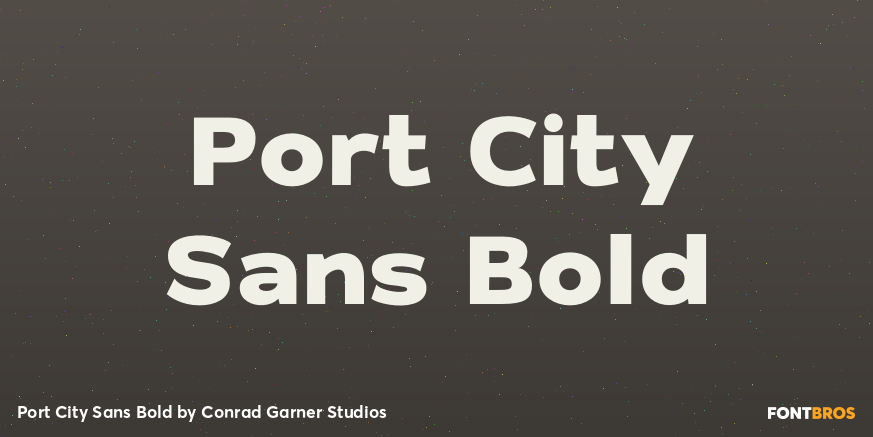 Port City Sans Bold Poster