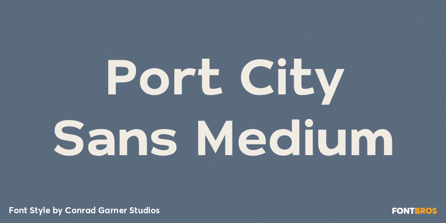Port City Sans Medium Poster