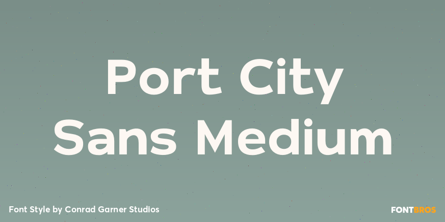 Port City Sans Medium Poster