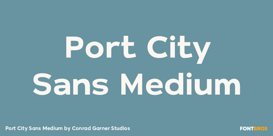 Port City Sans Medium Poster