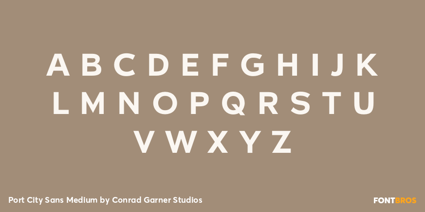 Port City Sans Medium Font Poster #2