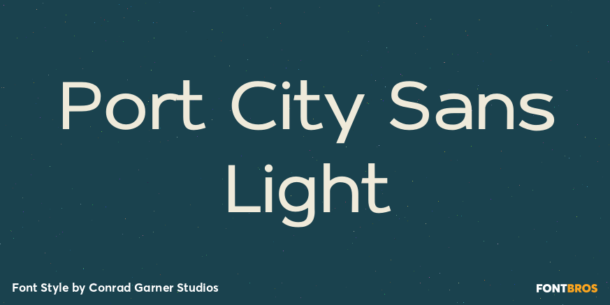 Port City Sans Light Poster