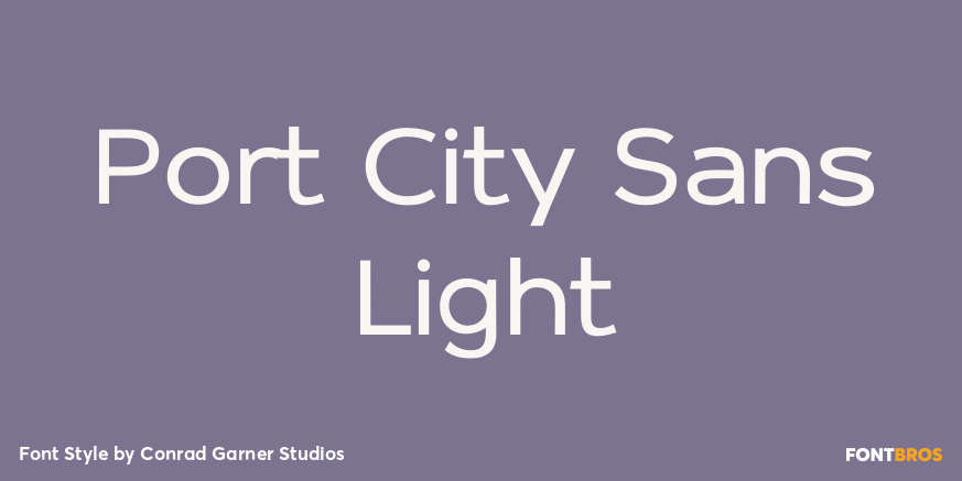 Port City Sans Light Poster