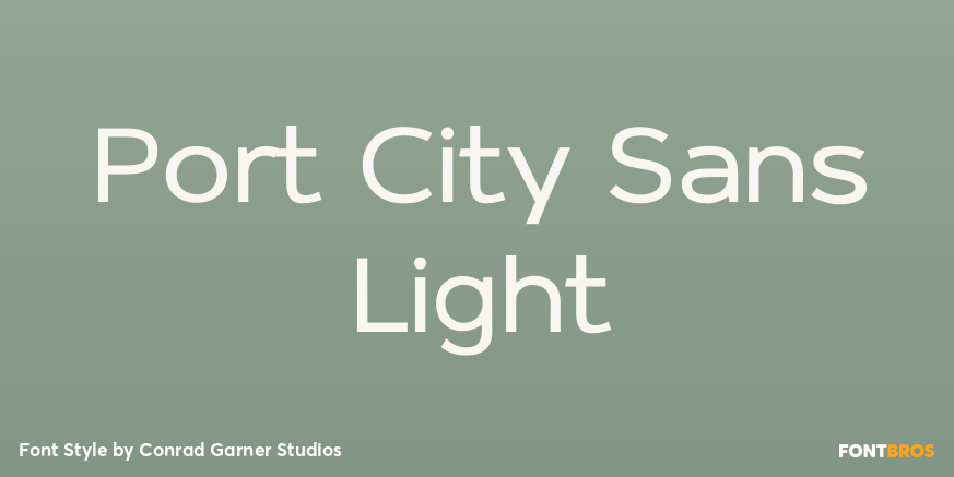 Port City Sans Light Poster