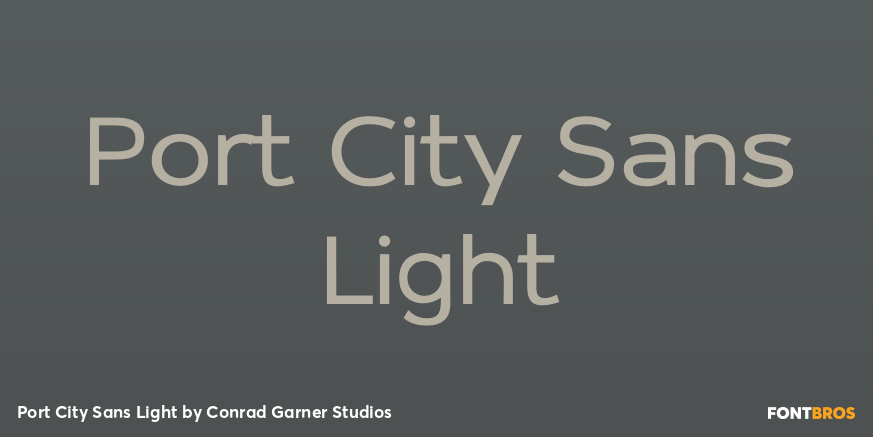 Port City Sans Light Poster