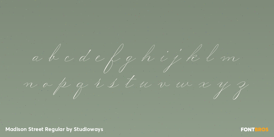 Madison Street Regular Font Poster #3