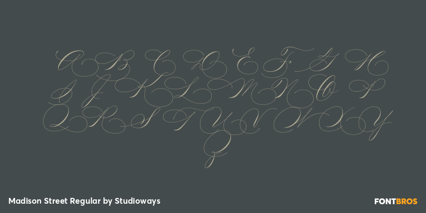 Madison Street Regular Font Poster #1