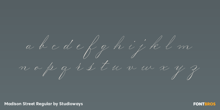 Madison Street Regular Font Poster #1