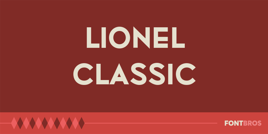 Lionel Classic Font Poster
