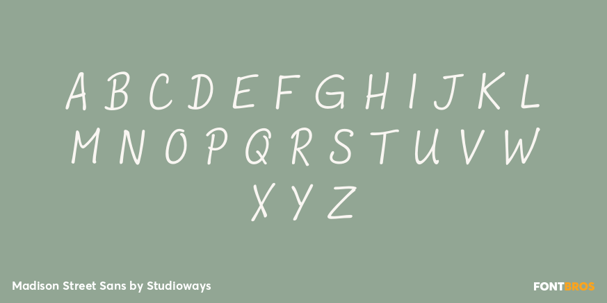 Madison Street Sans Font Poster #1