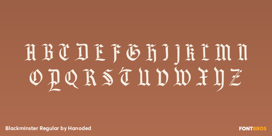 Blackminster Regular Font Poster #2