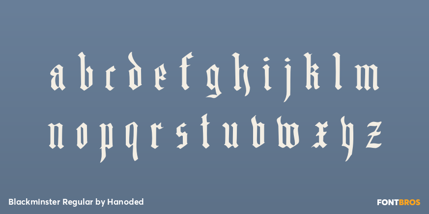 Blackminster Regular Font Poster #3