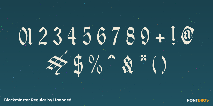 Blackminster Regular Font Poster #4